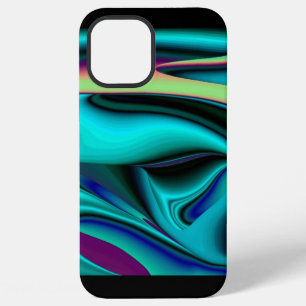 Futuristic Abstract 3D Metallic Rainbow Art iPhone 12 Pro Max Case