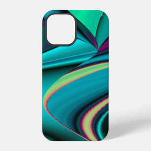 Futuristic Abstract 3D Metallic Rainbow Art iPhone 12 Pro Case