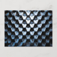 Futuristic Abstract Blue Geometric Metallic 