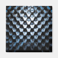 Futuristic Abstract Blue Geometric Metallic