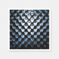 Futuristic Abstract Blue Geometric Metallic