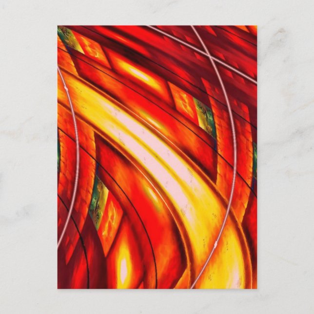 Futuristic Abstract Postcard (Front)