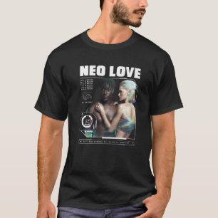 Futuristic Aesthetic Cyberpunk Style Cyborg Neon L T-Shirt