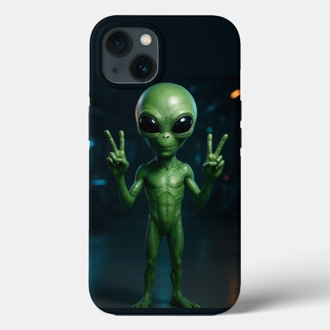 Futuristic Alien Phone Case (Back)