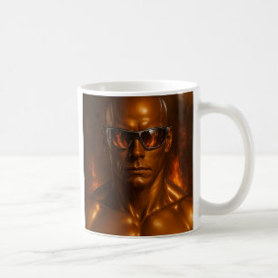 Futuristic android design coffee mug