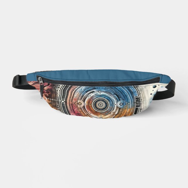 Futuristic Batik Cosmic Art – Space Design Bum Bags (Front)