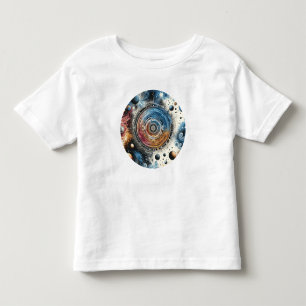 Futuristic Batik Cosmic Art – Space Design Toddler T-Shirt