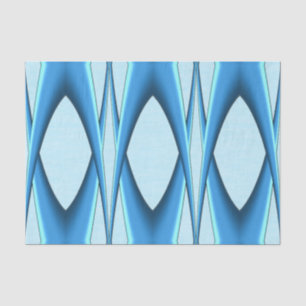 Futuristic Blue Arch Tissue Paper