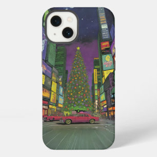 Futuristic Christmas in Times Square iPhone 13 Case