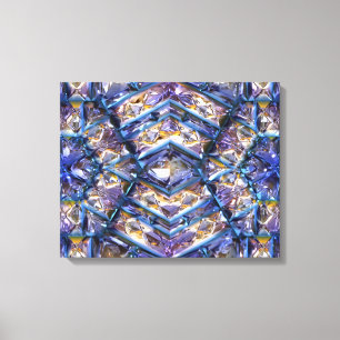 Futuristic Chrystal X7-12 Wrapped Canvas