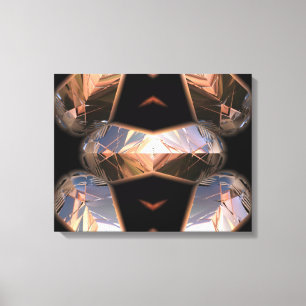 Futuristic Chrystal X7-2 Wrapped Canvas