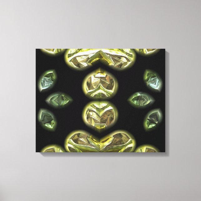 Futuristic Chrystal X7-4 Wrapped Canvas (Front)