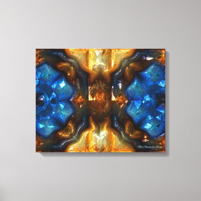 Futuristic Chrystal X8-1 Wrapped Canvas (Front)
