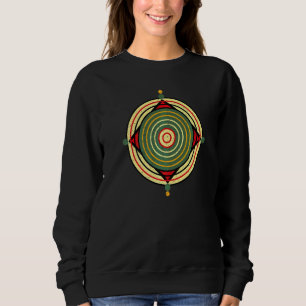 Futuristic Circles & Squares Abstract Sweatshirt