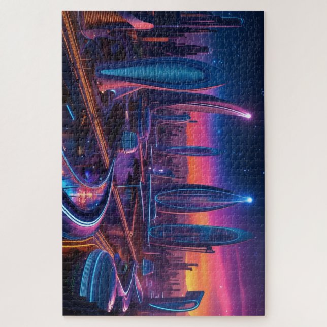 Futuristic City 2 Jigsaw Puzzle (Vertical)