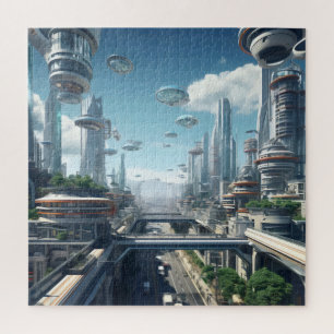 Futuristic City Jigsaw Puzzle
