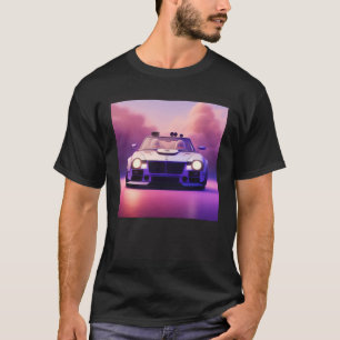 Futuristic Classic Sports Car Cyberpunk Cool Race T-Shirt