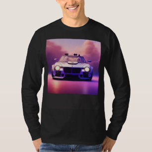 Futuristic Classic Sports Car Cyberpunk Cool Race  T-Shirt