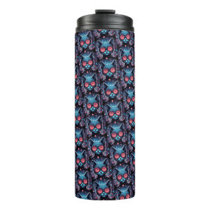 Futuristic Cyber Cat Thermal Tumbler
