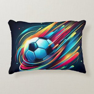 Futuristic Cyber Football Speed Sports Decorative Cushion