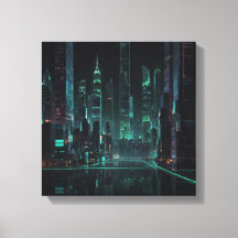 Futuristic Cybernetic Cityscape