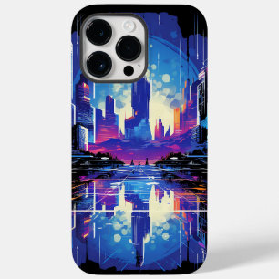 Futuristic Cyberpunk City Skyline Case-Mate iPhone 14 Pro Max Case