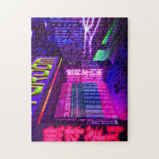 Futuristic Cyberpunk Night Club Jigsaw Puzzle