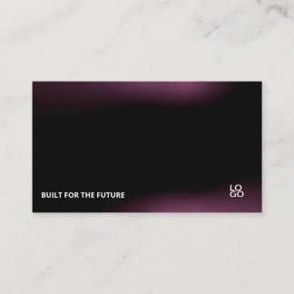 Futuristic Dark Tech Startup Business Card