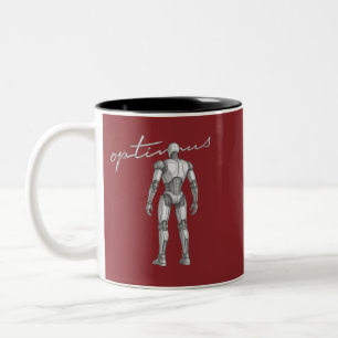 Futuristic Deep Space Rocket Mars Mission Space Two-Tone Coffee Mug