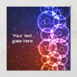 Futuristic design invitation