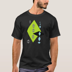 Futuristic Diamond Print Tee