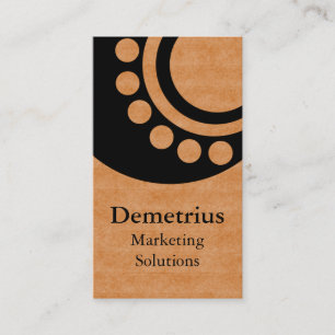 Futuristic Dimensions Business Card, Copper Card