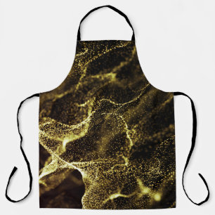 Futuristic Dots Wave: Dynamic Background. Apron
