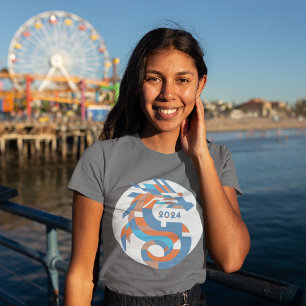 Futuristic Dragon Emblem - 2024 Chinese New Year T-Shirt