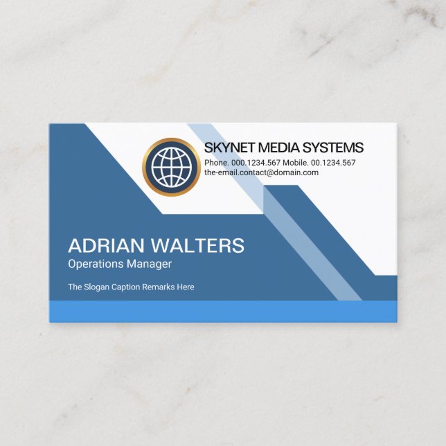 Futuristic Dynamic Colourful Stunning Startup Business Card (Front)