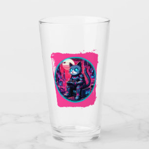 Futuristic Feline Tech Glass