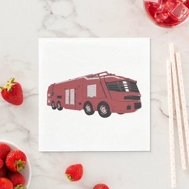 Futuristic Fire Truck Napkin (Creator Uploaded)