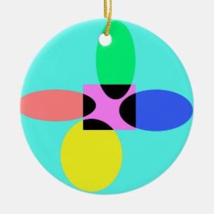 Futuristic flower ceramic tree decoration