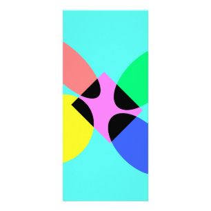 Futuristic flower rack card