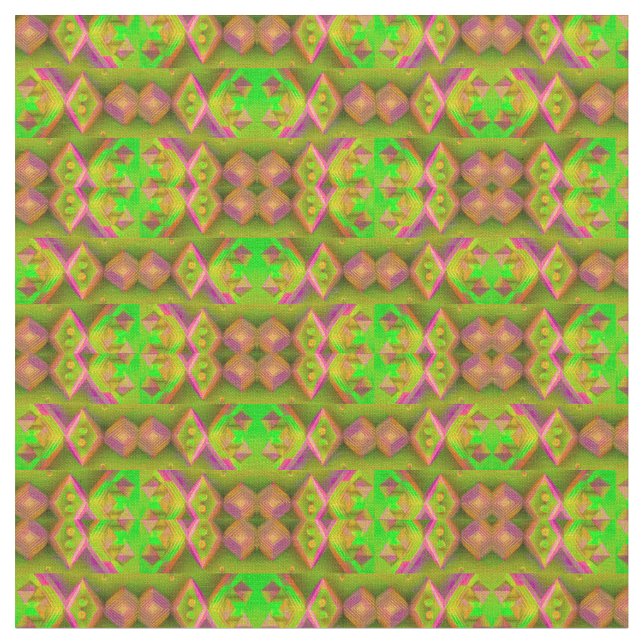 Futuristic geometric seamless abstract pattern fabric (Close Up)