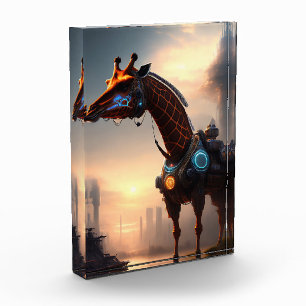 Futuristic Giraffe Robot, Photo Block