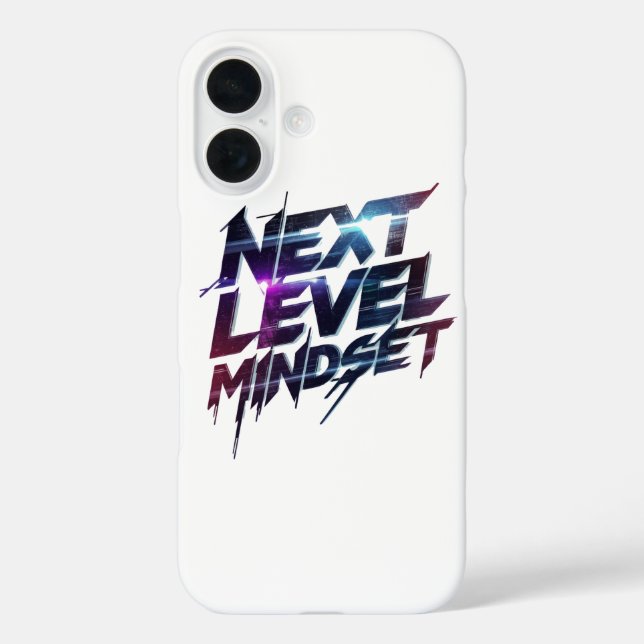 Futuristic Glitch Typography for Success Case-Mate iPhone Case (Back)