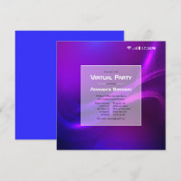 Futuristic Glow Virtual Birthday Party