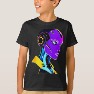 Futuristic Graphic Design Robot 1  T-Shirt