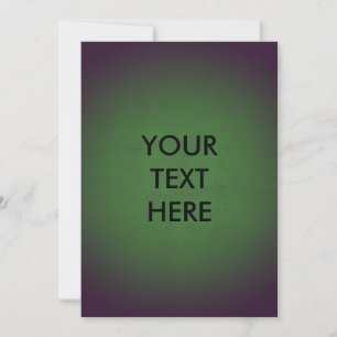 Futuristic Grunge Vignette Green Blank Card