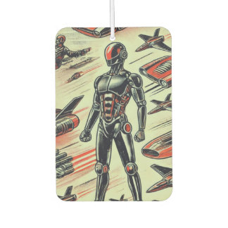 Futuristic Humanoid Robot Pattern | AI Robotics Sc Car Air Freshener