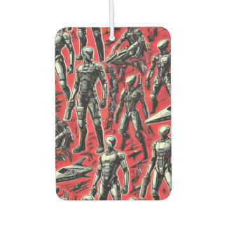 Futuristic Humanoid Robot Pattern | AI Robotics Sc Car Air Freshener