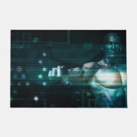 Futuristic Interface with Android Robot User