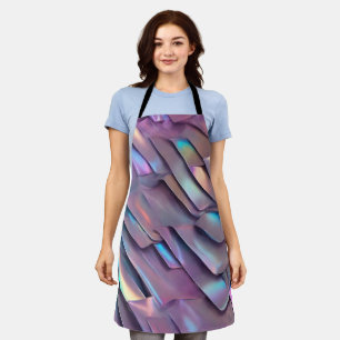 Futuristic iridescent/abstract holographic apron