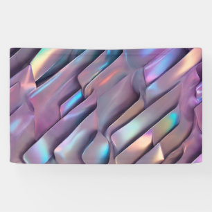 Futuristic iridescent/abstract holographic  banner